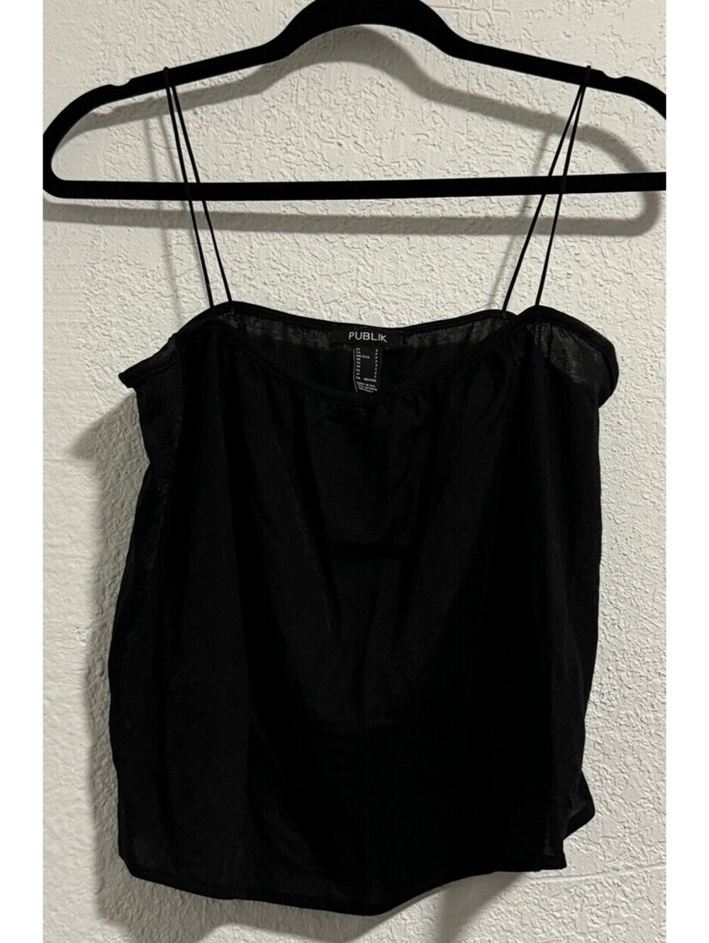 Publik Women's Black Knit Sleeveless Top Size Small